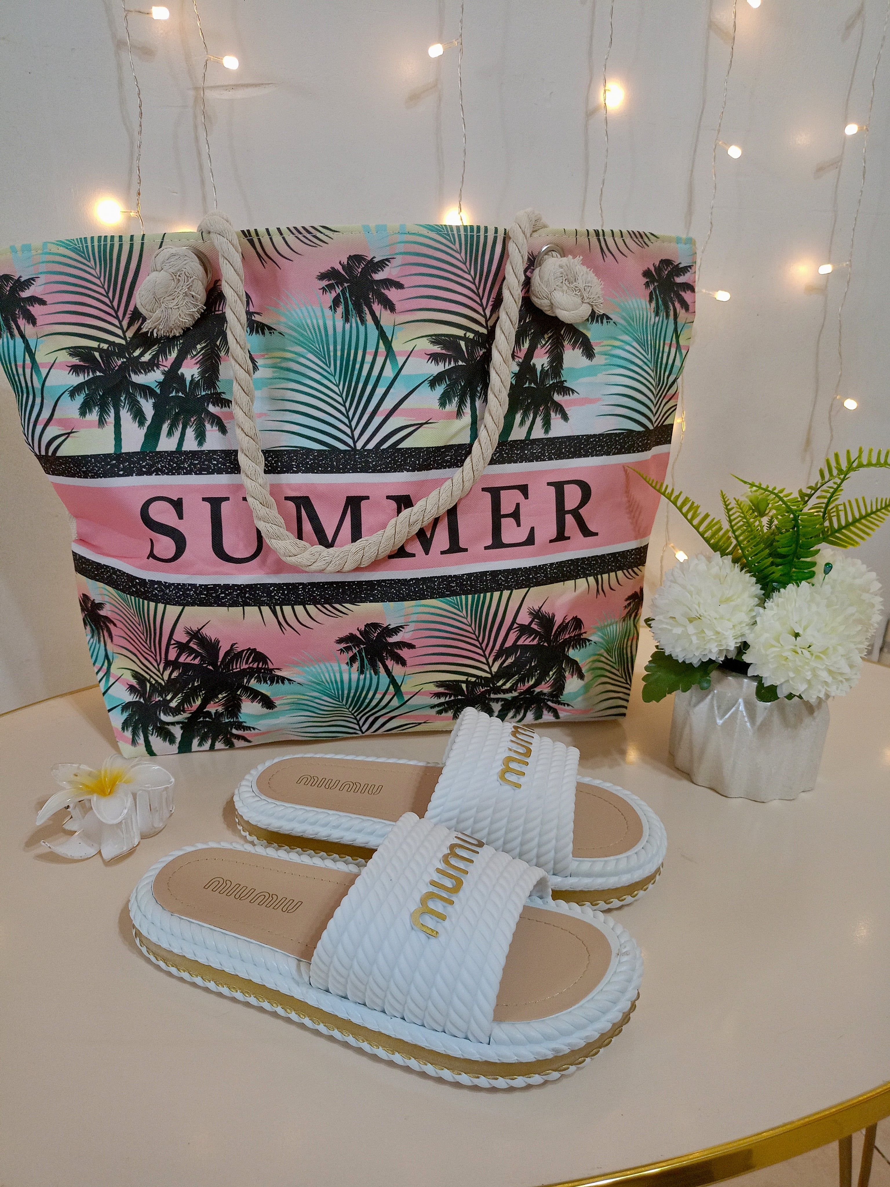 Pack Summer 2026  حقيبة بحر + بليغة بحر مع بعض