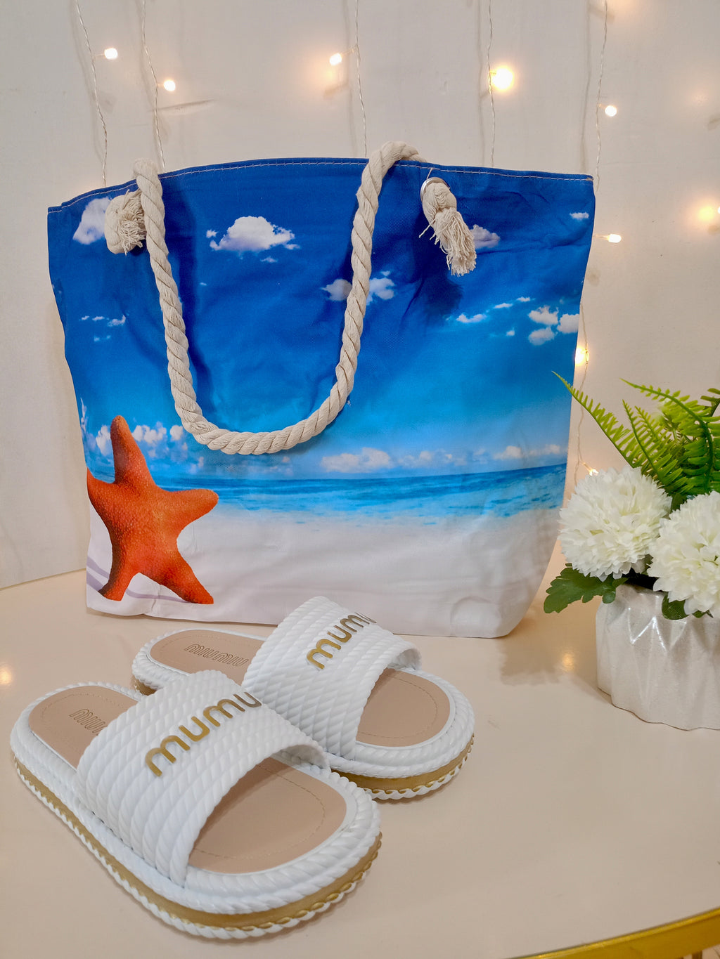 Pack Summer 2026  حقيبة بحر + بليغة بحر مع بعض